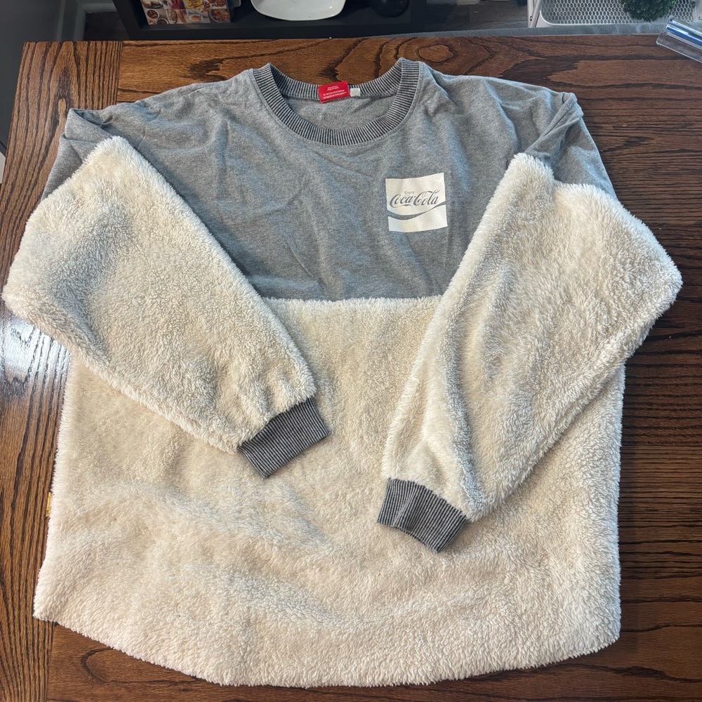 Coca Cola by Spirit Jersey Sherpa Sweatshirt